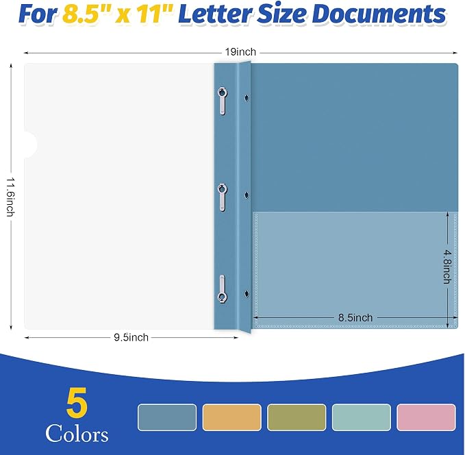Ndsox 5 Pack Clear Front Report Covers - Image 2