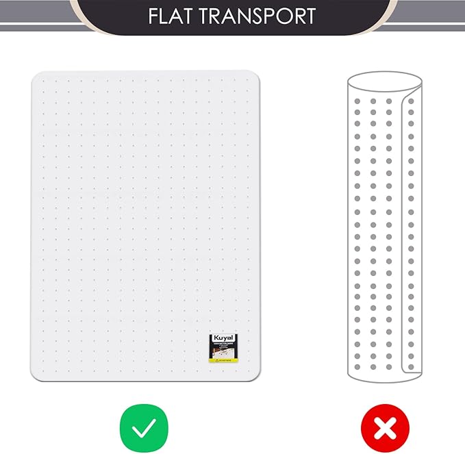 Kuyal Office Chair Mat for Carpet, 32‘’x48‘’ Clear Heavy Duty Computer Chair Mat - Image 7