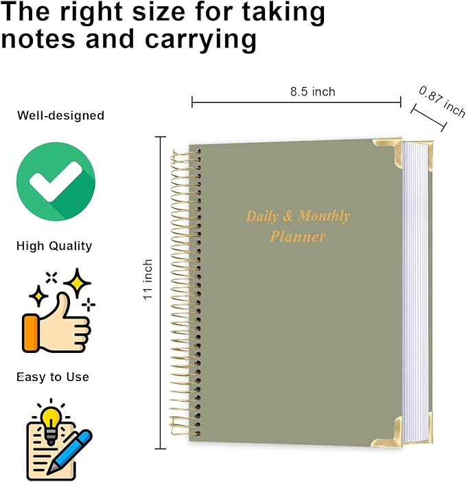 Undated Daily Planner 8.5"x11" - Image 2