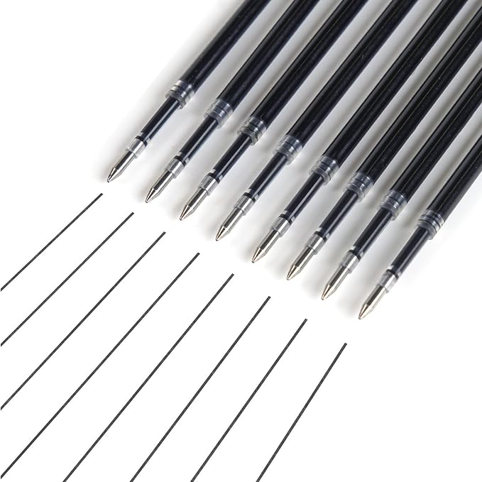 Writech Liquid Gel Pen Refills: Fine Point 0.5mm Black Ink Twin-Ball Nib Refill - Image 5