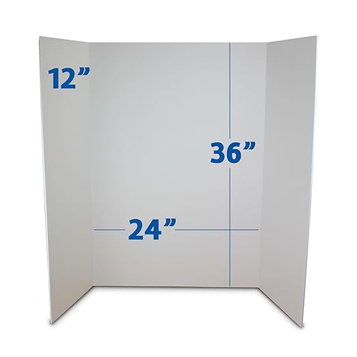 Flipside Products 36” x 48” Foam Project Boards for Presentations, Science Fair, School Projects, Event Displays and Trifold Picture Board - White - 10 Pack-DeskLoop Office