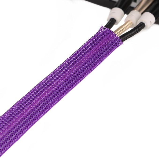 25ft PET Expandable Braided Cable Sleeve 3/8inch Pet Braided Cable Sleeve - Image 8