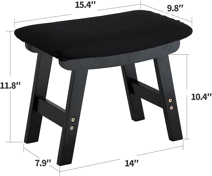 Foot Stool Ottoman Foot Rest Under Desk, Small Stool - Image 2