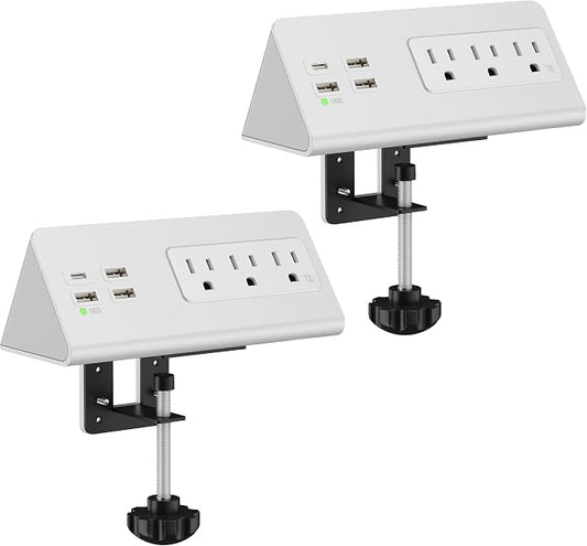 Nightstand Edge Mount Power Strip by Emerising
