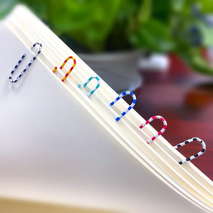 400 PCS Paper Clips, Metal Coated Paperclips, Paper Clip Assorted Sizes Medium - Image 5