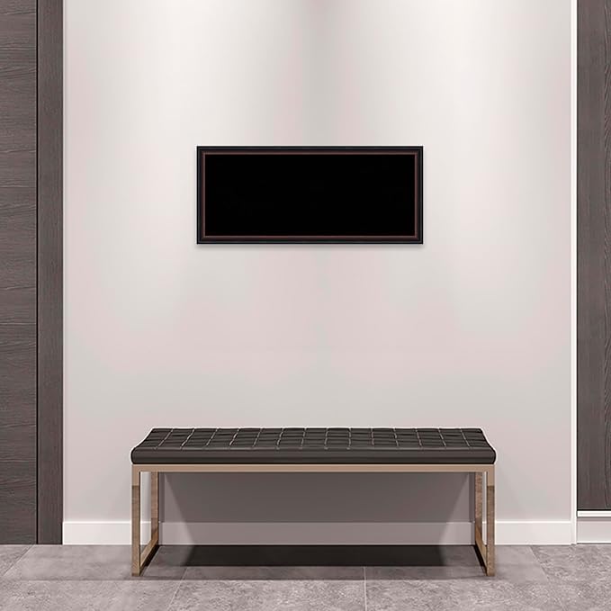 Amanti Art Black Cork Board for Wall, 14x32 Vision Board with Black Wood Frame, Medium Corkboard Office Decor for Home Organization, Casual Corkboard Pinboard to Display Items for Home Organization-DeskLoop Office