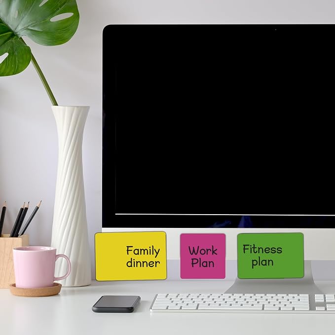 24 Packs, Magnets Post it Notes, 6Colors Labels, Widely Use to Post Notes - Image 6