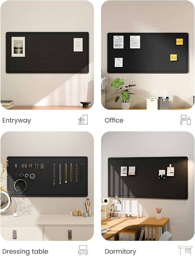Fluxynara Bulletin Board, Foldable Felt Pin Board - Image 7