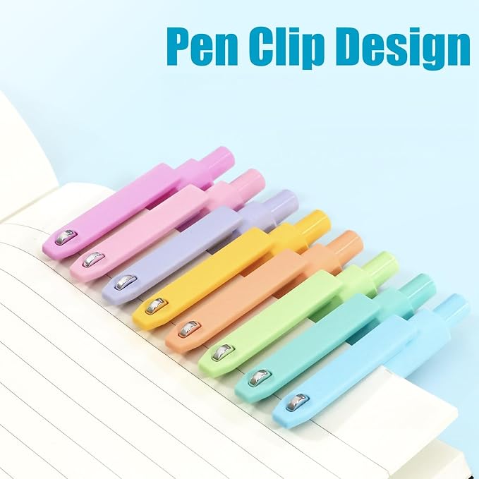 Vitoler Cute Gel Pens, 8 Pack 0.5mm Fine Point Pens - Image 2