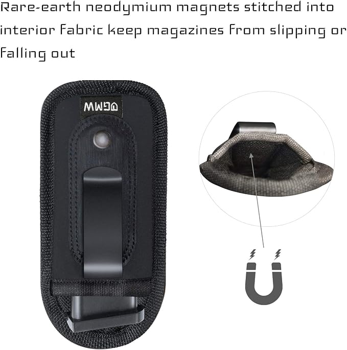 GMW Universal Magnetic IWB/OWB Magazine Holster | Magazine Pouch - Image 2
