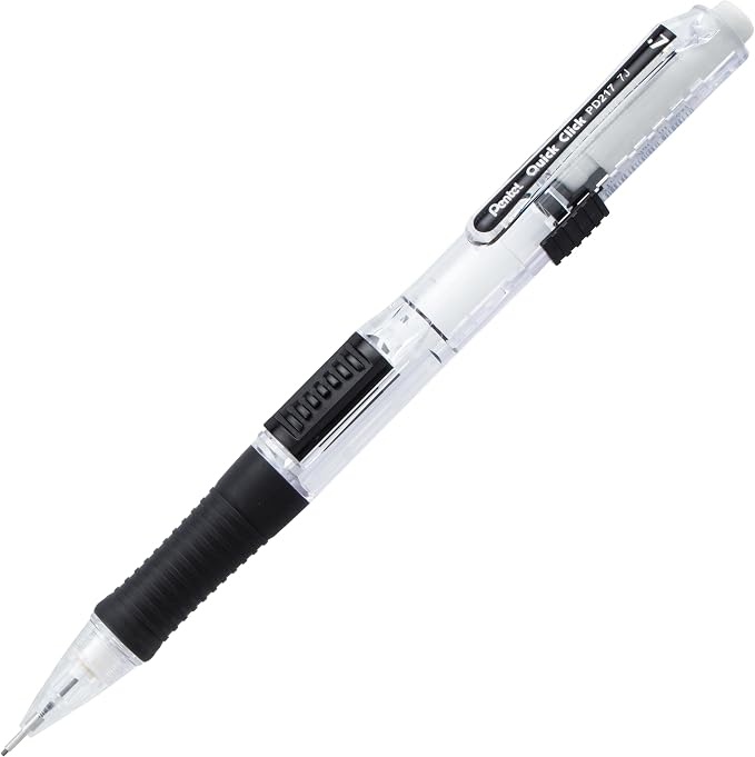 Pentel Quick Click Mechanical Pencil, Includes Refill Lead and Erasers - Image 2