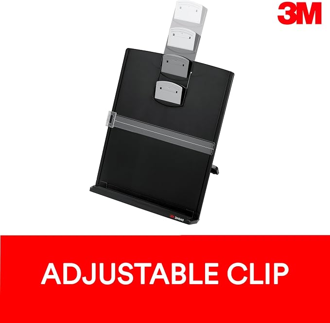 3M Desktop Document Holder Copy Holder, Adjustable Clip Holds Portrait and - Image 4