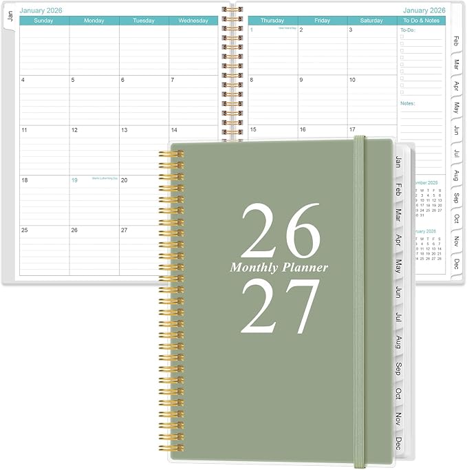 2026-2027 Monthly Planner by Heveboik