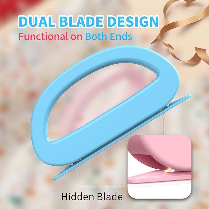 Dual Ended Wrapping Paper Cutter 2-Pack, Sliding Gift Wrap Cutter - Image 3
