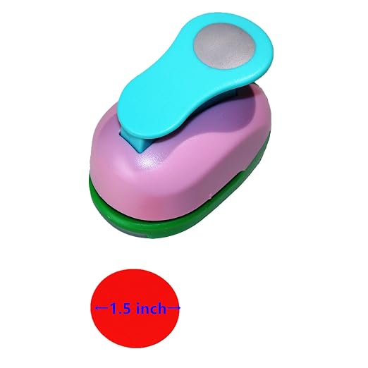 CADY Crafts Punch 1.5 inch Circle Punches Craft Lever Punch Handmade Paper - Image 2