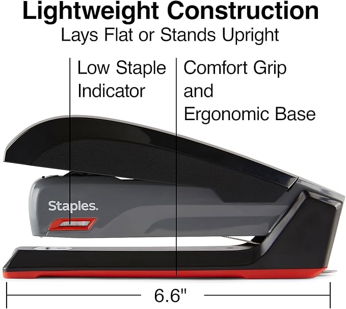 Staples One‑Touch Desktop Stapler, Full‑Strip Capacity - Image 3