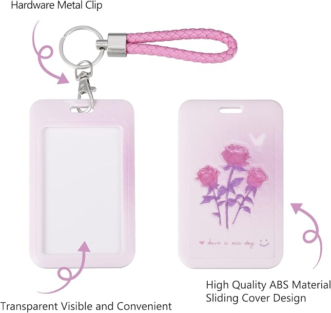 ID Card Badge Holder Key Chain - Image 3