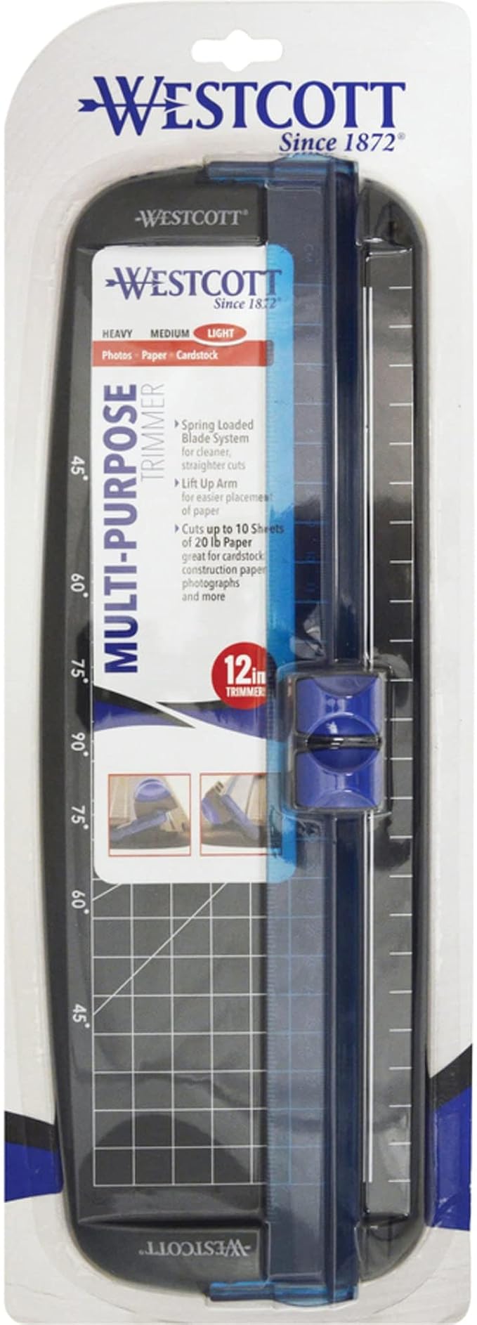 Westcott 15804 Multi-Purpose Personal Paper Trimmer, 12 in - Image 8