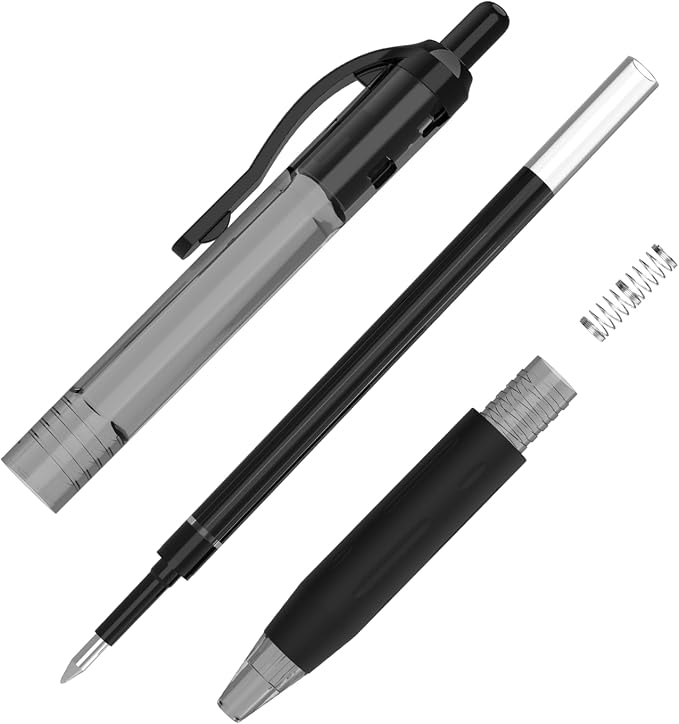 EYEYE G-103 Black Gel Pens 0.7mm, 10 Pack Retractable Medium Point Ballpoint - Image 4