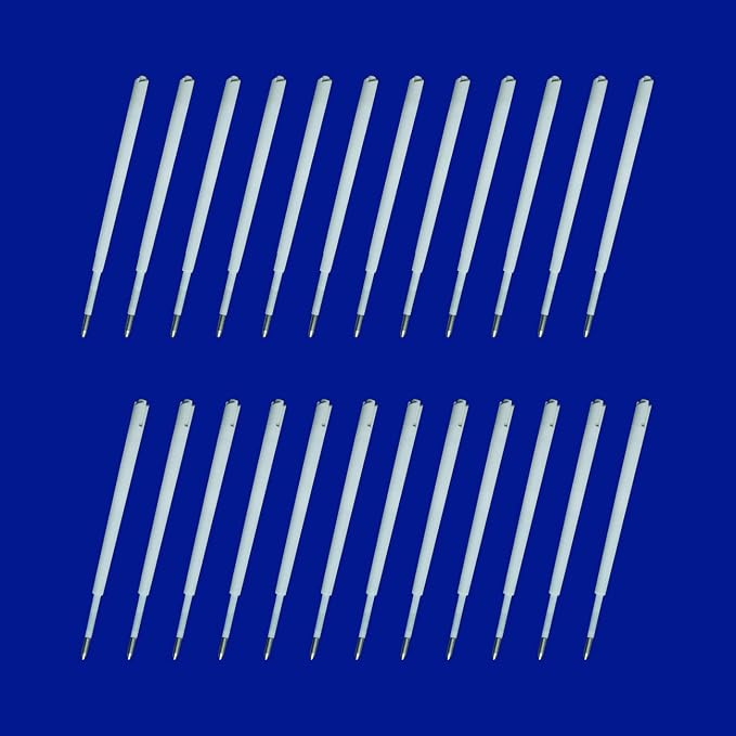 U-RIGHT 24 Pcs Ballpoint Pen Refills 1.0 mm Point Blue Ink by U-RIGHT