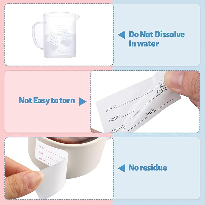 540Pcs Removable Labels, Colored Labels Stickers | Self-Adhesive Stickers - Image 4