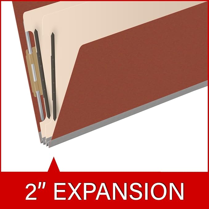 Ecom Folders End Tab Pressboard Classification Folders | Legal Size 25 Pt Stock - Image 7