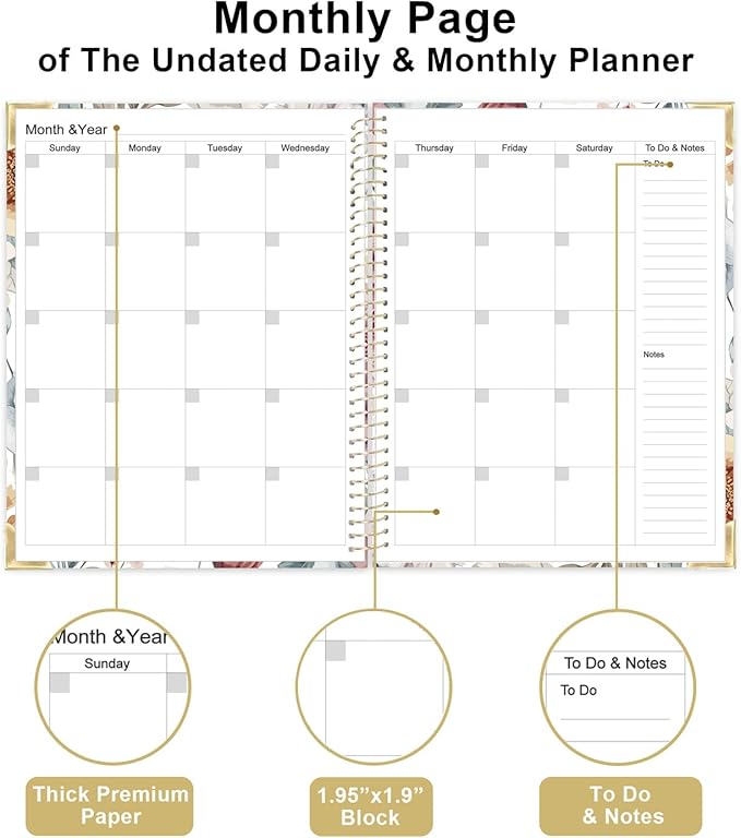 Undated Daily Planner 8.5"x11" - Image 3