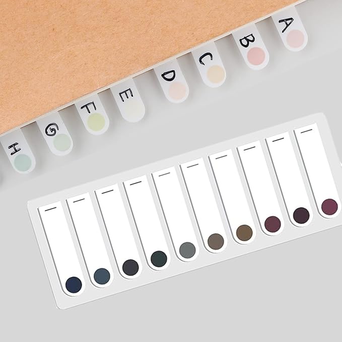 Lysas 1600pcs Page Markers, Morandi Sticky Index Tabs, Transparent Sticky Note - Image 4