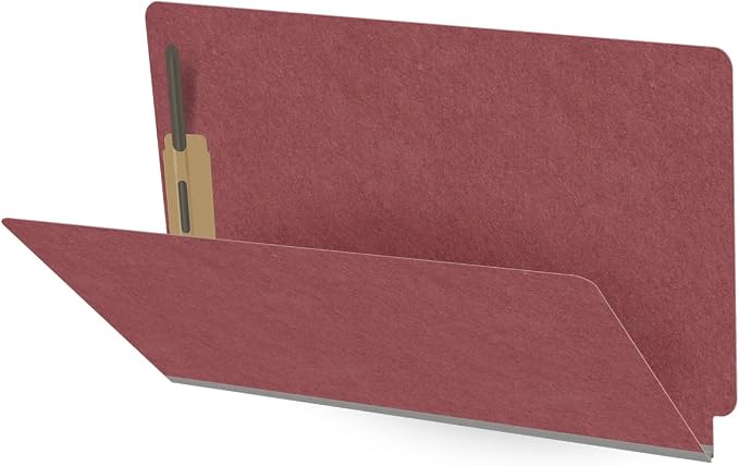 Ecom Folders End Tab Pressboard File Folders | Legal Size 25 Pt Stock by Ecom+Folders
