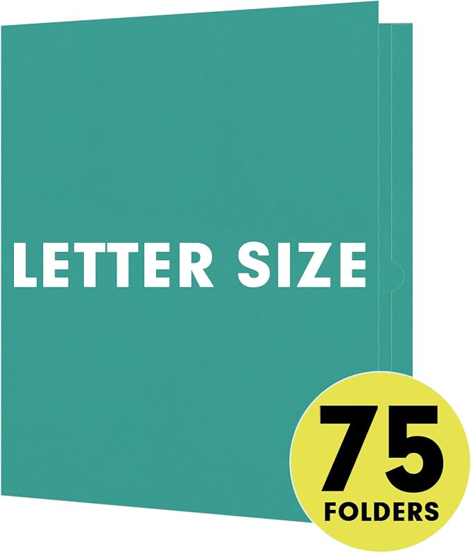 Two Pocket Folders, RAZCC 75 Pack 2 Pocket Folders Fit Letter Size Paper - Image 4