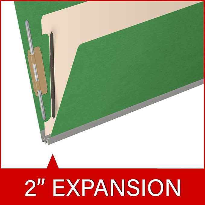 Ecom Folders Top Tab Pressboard Classification Folders | Legal Size 25 Pt Stock - Image 7