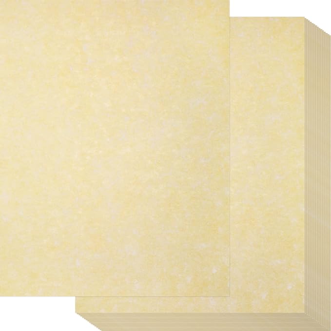 Epakh 200 Sheets Old Age Parchment Paper 8.5 x 11 Inch Standard Letter Vintage Colored Old Parchment Semblance Double Side Printing Paper(Light Beige)-DeskLoop Office