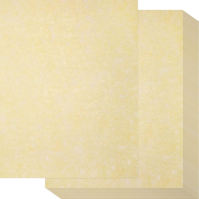 Epakh 150 Pcs Old Age Parchment Paper 8.5 x 11 Inch Standard Letter Vintage Colored Old Parchment Semblance Double Side Printing Paper (Light Beige)-DeskLoop Office