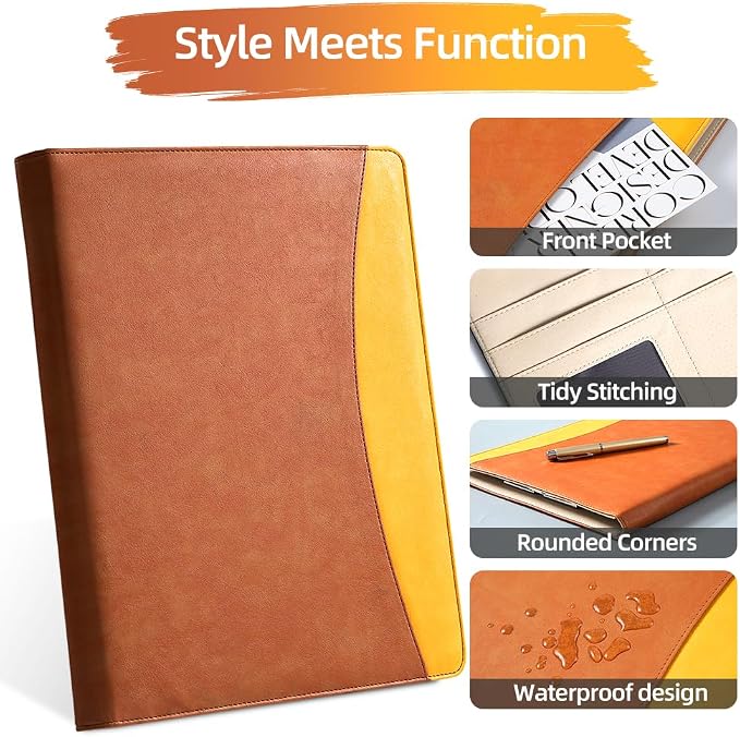 PU Leather A4 Clipboard Portfolio, Resume Padfolio Business Case | Features 25 - Image 4