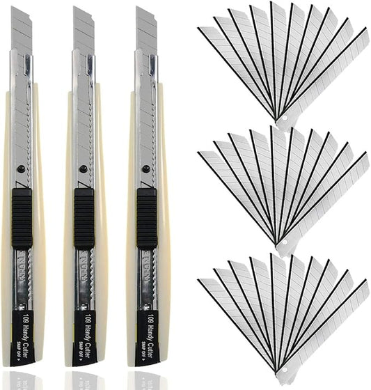 WEKOIL 30Pcs Snap Off Utility Knife Blades by WEKOIL