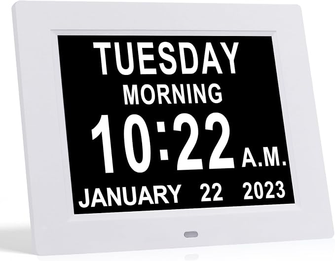 TMC 8 Inch Dementia Clock for Seniors by TMC