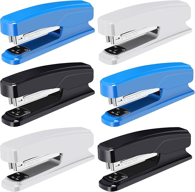 Desktop Stapler School College Office Supplies Portable Durable Staplers by Zubebe