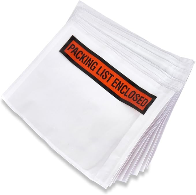 SALES4LESS Packing List Envelopes 7.5" X 5.5" Pouches Invoice Enclosed Adhesive by SALES4LESS