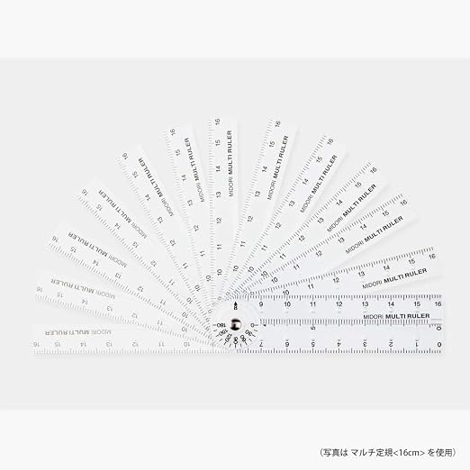 DESIGNPHIL 42263006 Midori Multi Ruler, 6.3 inches, Transparent - Image 5