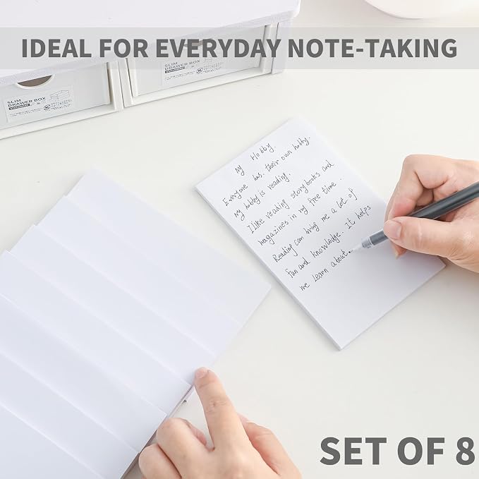 QiCheng Note Pads Memo Pads Small Notepad 50 Sheets 4X6 note pad Scratch Pads - Image 3