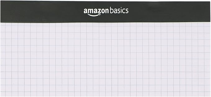 Amazon Basics Quad-Ruled Graph Paper Pad, 8.5 Inch x 11.75 Inch, 100 Sheets/Pad - Image 4