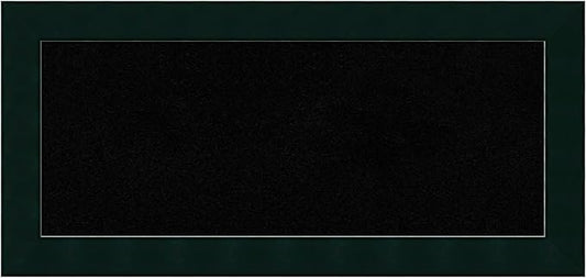 Amanti Art Black Cork Board for Wall, 16x34 Vision Board with Black Wood Frame, Medium Corkboard Office Decor for Home Organization, Modern Corkboard Pinboard to Display Items for Home Organization-DeskLoop Office