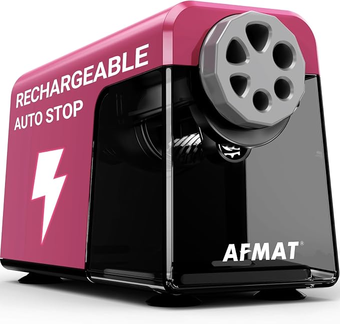 AFMAT 6-Hole Electric Pencil Sharpener by AFMAT