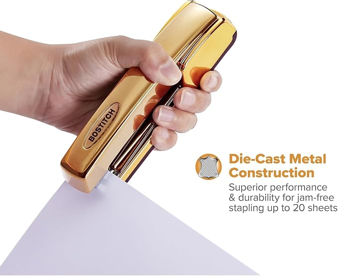 Bostitch Office Professional Metal Executive Stapler, 20 Sheet Capacity - Image 2