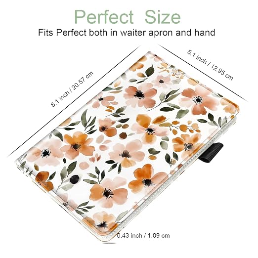 Cute Server Books for Waitress Waiter, Leather Guest Book Note Pad - Image 4