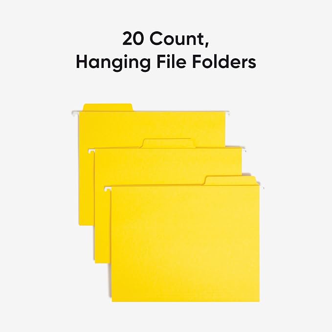 Smead FasTab Hanging File Folder, 1/3-Cut Built-in Tab, Letter Size - Image 3