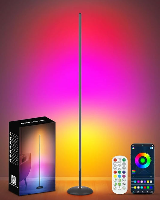 Vexinat Corner Floor Lamp, Smart RGB LED Corner Lamp by Unknown