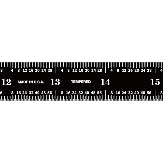 PEC Tools 24" Flexible Metal Ruler, Stainless Steel - Image 3