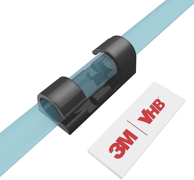 Cable Clips with Strong Self-Adhesive, XIAOXI Cable Management TV PC Wire by ProfessionalCableManager