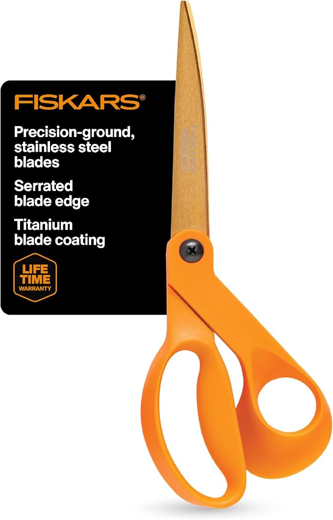 Fiskars Titanium Shop Shears, Stainless Steel Precision-ground Scissors by Unknown